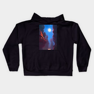 SURREAL DREAMY PEACEFUL CANYON ON PLANET TAG Kids Hoodie